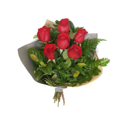 Bouquet of 1/2 Dozen Red Roses