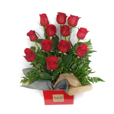 Dozen Red Roses Boxed
