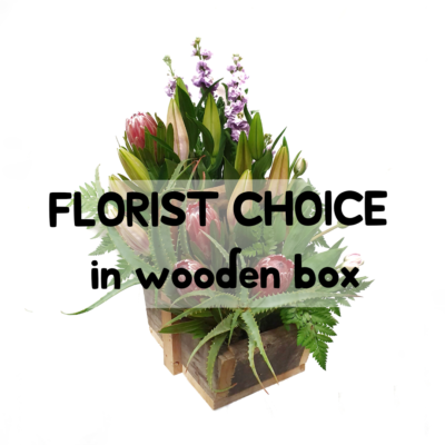 Florist Choice in Wooden Box